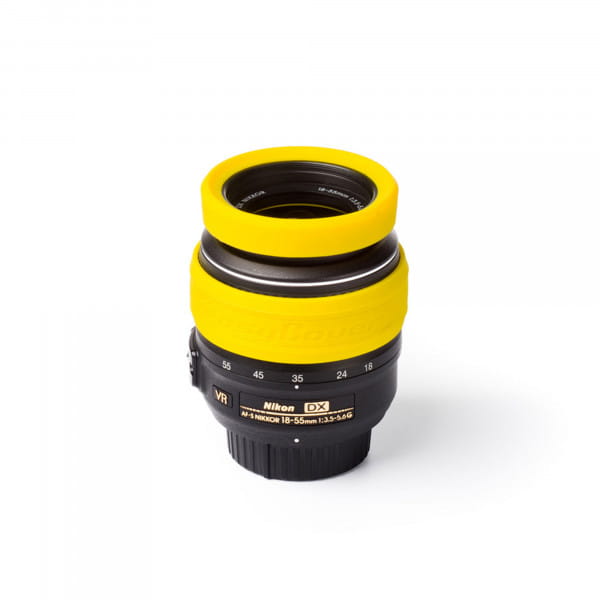 Easycover Lens Rim Stoßschutz-Set für Objektive 2-teilig 67 mm Gelb