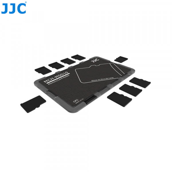 JJC Mini-Speicherkartenetui im Kreditkartenformat - für bis zu 10 Karten vom Typ microSD, microSDHC