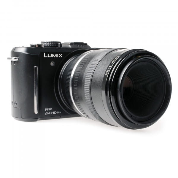 Quenox Adapter für Canon-EOS-Objektiv an Micro-Four-Thirds-Kamera - z.B. für Olympus/Panasonic MFT
