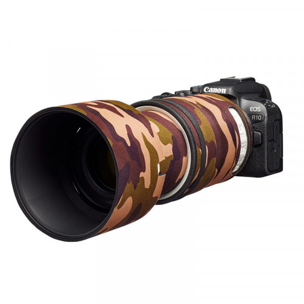 easyCover Lens Oak für Canon RF 70-200mm F/4L IS USM Braun Camouflage