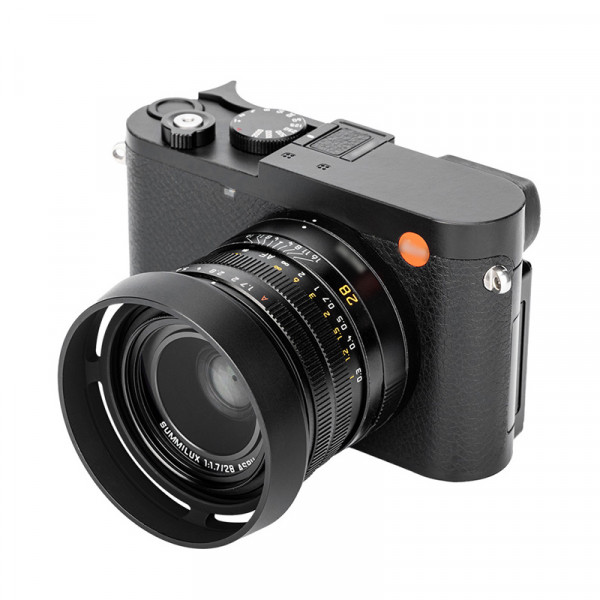 JJC Aluminium-Gegenlichtblende für Leica Q3 mit Deckel - Schwarz