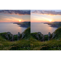 LEE Filters 100mm Reverse Grad ND 0.6 Filter - Grauverlaufsfilter mit umgekehrtem Verlauf (+2 Blende