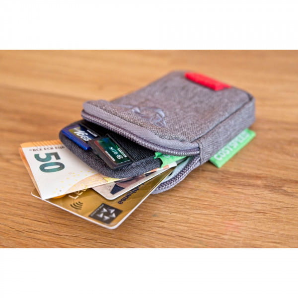 Cosyspeed ST-Wallet mit RFID-Schutz hellgrau/rot