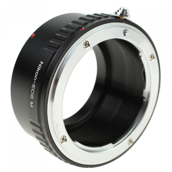 Quenox Adapter für Nikon-F-Objektiv an Canon-EOS-M-Kamera