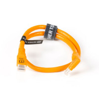 Tether Tools TetherPro Optima 10G Datenkabel USB-C an USB-C rechtsgewinkelt - 51 cm (Orange)