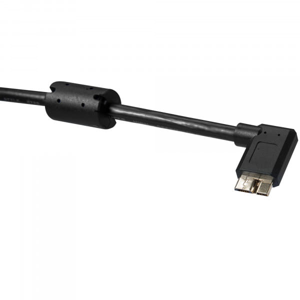 Tether Tools TetherPro USB-Datenkabel für USB 3.0 an USB 3.0 Micro-B 4,6 m, rechtsgewinkelt (Schwarz