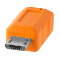 Tether Tools TetherPro USB-Datenkabel USB-C an USB 2.0 Micro-B5 - 4,6 m, gerade (Orange)