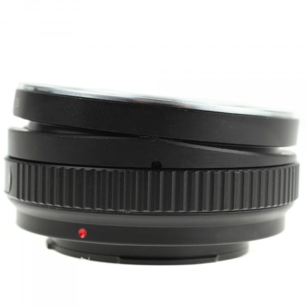 Quenox Tilt-Adapter für Olympus-OM-Objektiv an Sony-E-Mount-Kamera