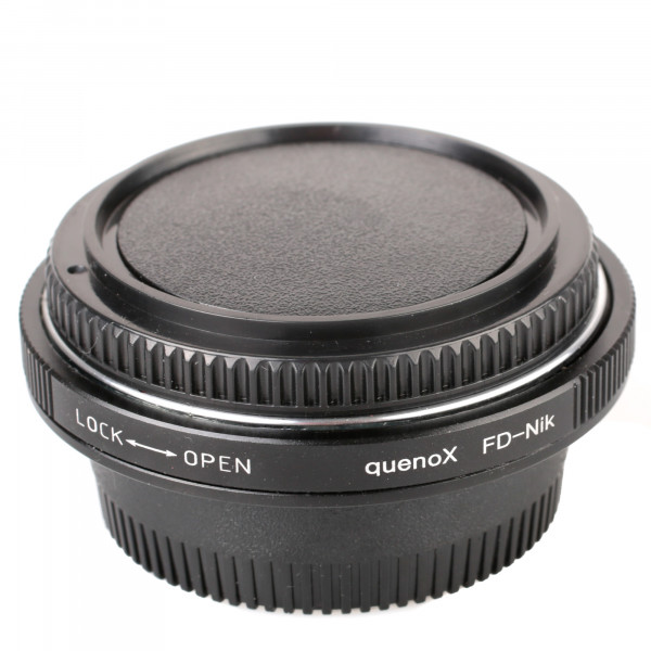 Quenox Objektivadapter Canon FD - Nikon F (mit Korrekturlinse)