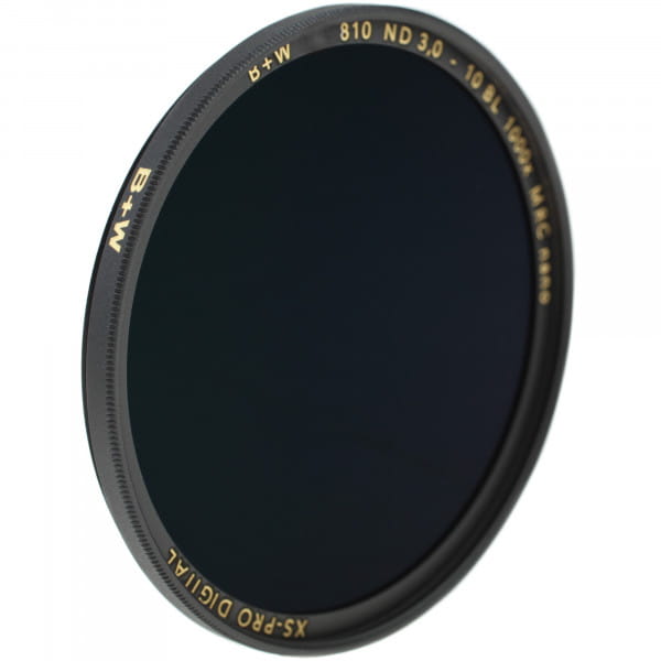 B+W 810 ND 3,0 Graufilter +10 Blenden - MRC-nano-Mehrschichtvergütung & XS-Pro-Slim-Fassung - 58 mm