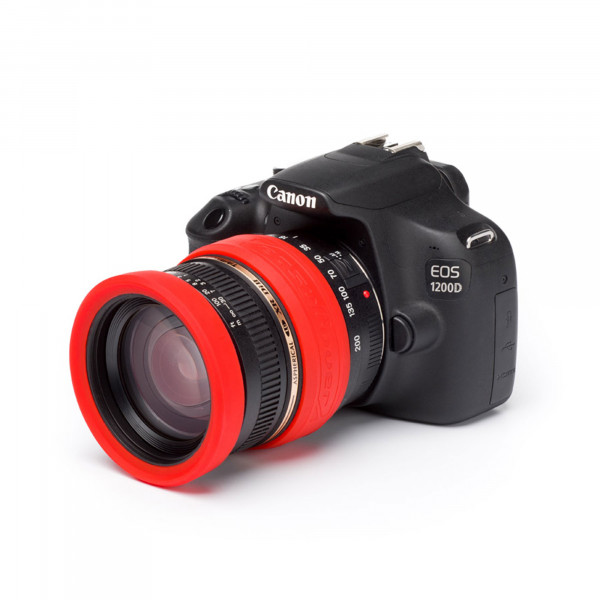 Easycover Lens Rim Stoßschutz-Set für Objektive 2-teilig 72 mm Rot