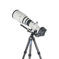 Leofoto Objektivstütze mit Kameraplatte und Arca-Profil 400 mm