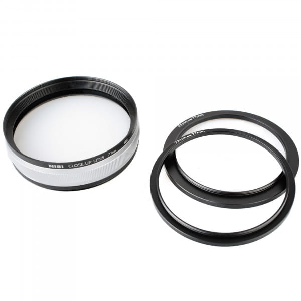 NiSi apochromatische Nahlinse II 5 Dioptrien 77mm mit Adaptern