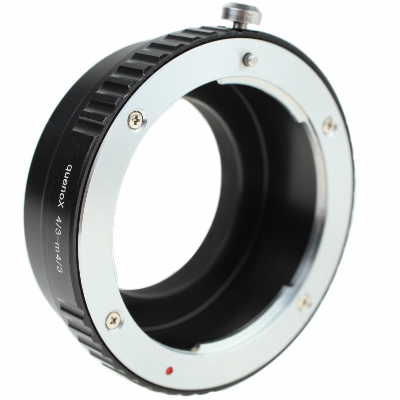 Quenox Adapter für Four-Thirds-Objektiv an Micro-Four-Thirds-Kamera – z.B. für Olympus/Panasonic MFT 4/3-M4/3