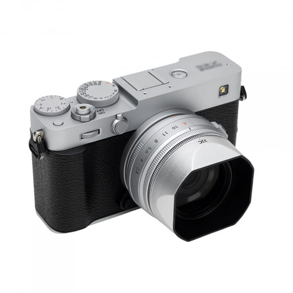 JJC Magnet Gegenlichtblende für Fujifilm XF 23mm und XF 27mm F2.8 R WR Silber
