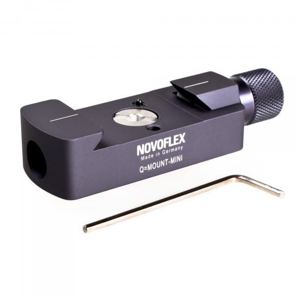 Novoflex Q=Mount Mini Schnellkupplung zum Aufrüsten kleiner Kugelneiger (Arca-kompatibel)