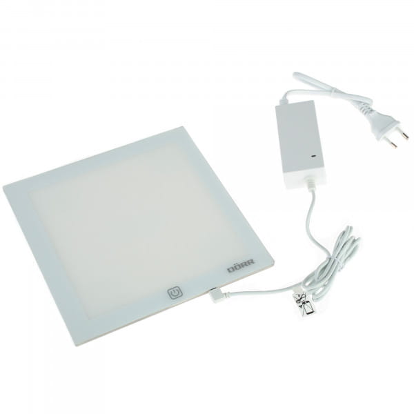 Dörr LT-2020 LED-Leuchtplatte zum Betrachten von Negativen und Dias - ultradünn, 16,5 x 16,5 cm Leuc