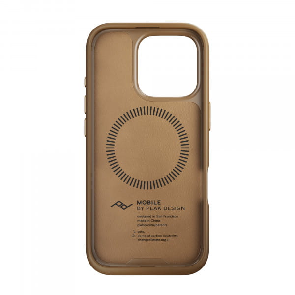 [REFURBISHED] Peak Design Mobile Everyday Case iPhone 16 Pro Tan (Clarino)