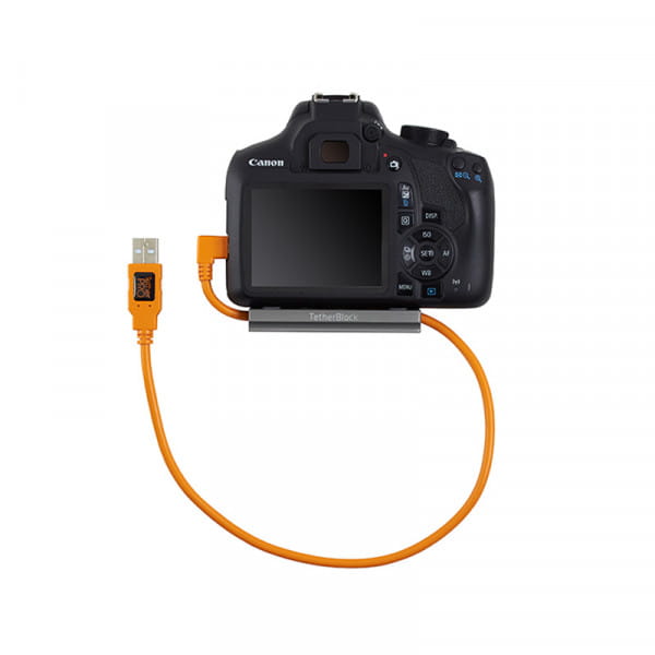 Tether Tools TetherPro USB-Datenkabel für USB 2.0 an Mini-B 5-pin rechtwinklig, 50cm, Orange