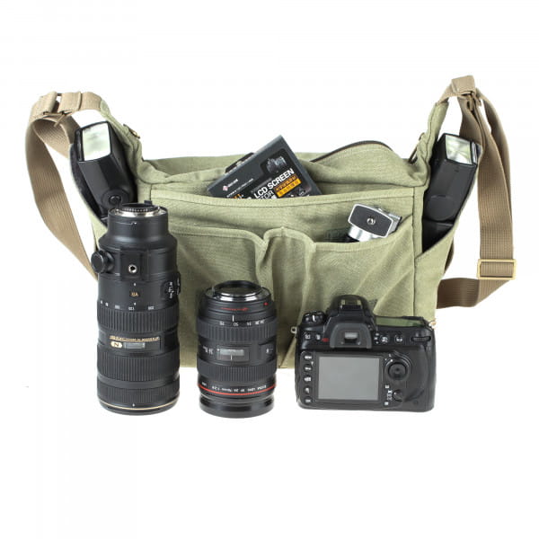 Matin Balade Bag 300 Canvas-Fototasche für kleine bis mittlere DSLR-Kameras (Grün)