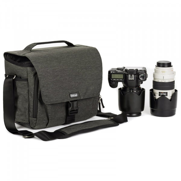 ThinkTank Vision 13 Graphite - Schultertasche Grau meliert für 1 DSLR, 1 Stativ, 1 Tablet, 1 Laptop