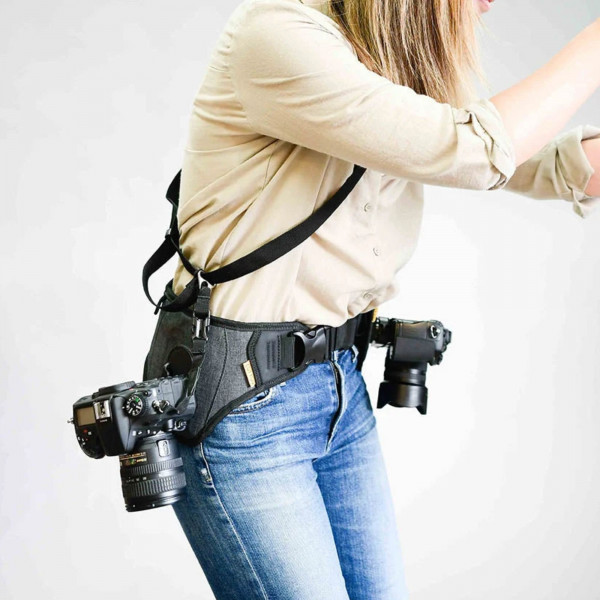 Cotton Carrier SlingBelt Tragesystem mit Holster und Gurt für 2 Kameras