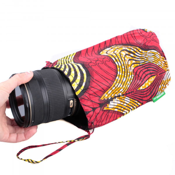 Cosyspeed Lens Pouch Objektivbeutel aus Baumwolle Africolor Größe M