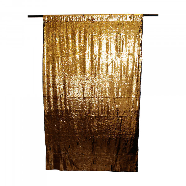 Quenox Paillettenhintergrund Gold/Schwarz 2,6 x 3 m für kreative Portraitaufnahmen