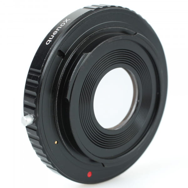 Quenox Adapter für Minolta-SR-Objektiv an Pentax-K-Kamera - mit Korrekturlinse