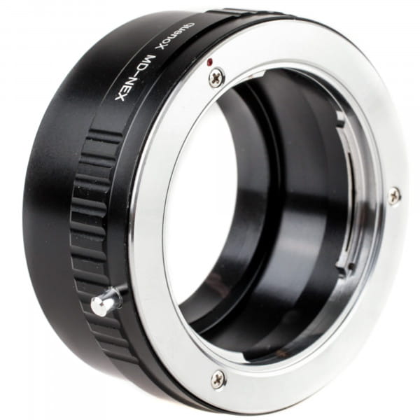 Quenox Adapter für Minolta-SR-Objektiv an Sony-E-Mount-Kamera