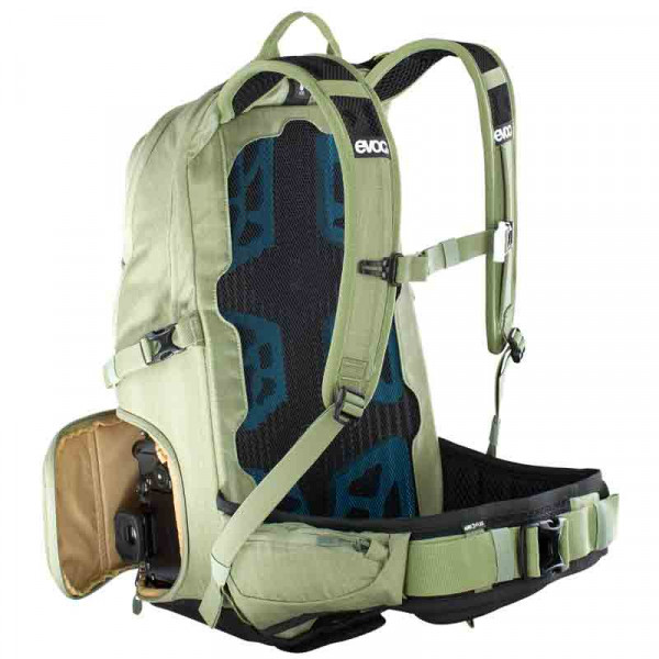 Evoc Stage Capture 16 L Heather Light Olive Foto- und Sportrucksack für 1 DSLR, 2 Objektive, 1 Blitz