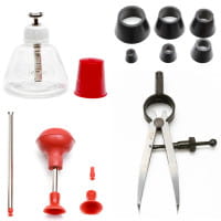Japan Hobby Tool Objektivreparatur-Kit (Öffner, Vakuum-Pads, Saugnapf, Dosierflasche)
