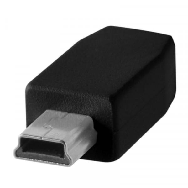 Tether Tools TetherPro USB-Datenkabel USB-C an USB 2.0 Mini-B5 - 4,6 m, gerade (schwarz)