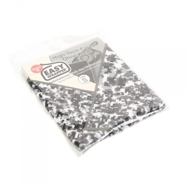 Easy Wrapper selbsthaftendes Einschlagtuch Schwarz / Weiß Camouflage Gr. S 28 x 28 cm