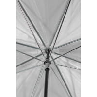 Westcott Soft Silver Reflexschirm soft-silber/schwarz 43 Zoll (109 cm) - für Studioblitz / Aufsteckb
