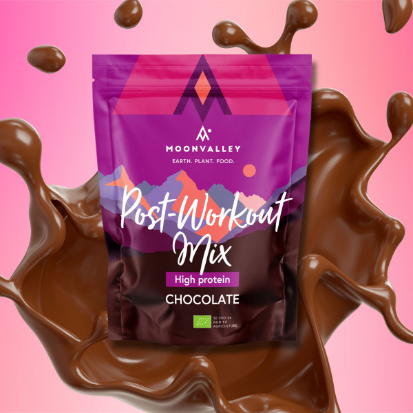 Moonvalley Organic Post Workout Mix - Bio-Getränkepulver mit Schokoladengeschmack (1000 g)