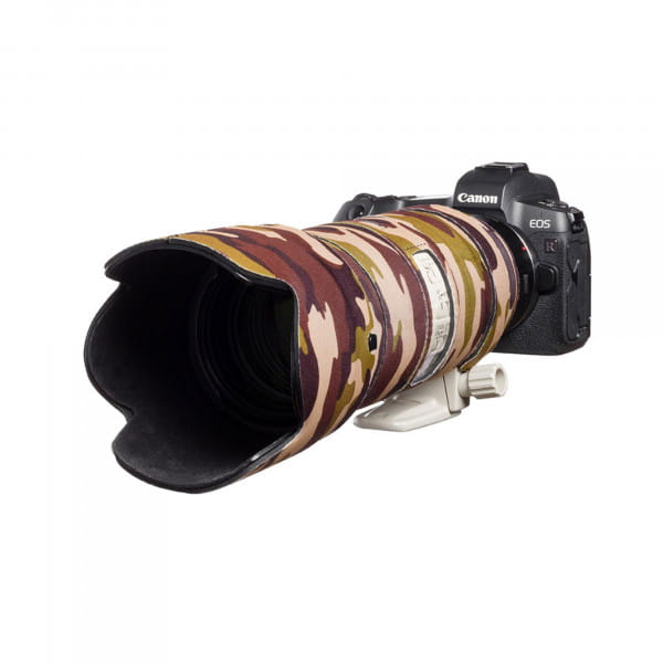 Easycover Lens Oak Objektivschutz für Canon EF 70-200mm f/2.8 IS II USM Braun Camouflage