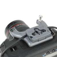 Spider Tether Cable Plate Arca-kompatible Kameraplatte mit integrierter Kabelführung zur Zugentlastu