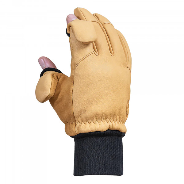 VALLERRET Hatchet Leather Glove Natural, Leder-Fotohandschuhe - Hellbraun