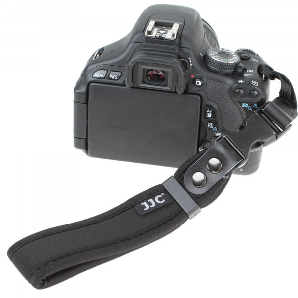 Neopren-Handgelenkschlaufe für DSLRs und spiegellose Kameras (schwarz) - JJC