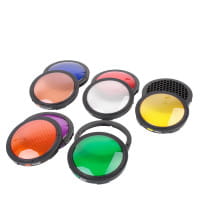 SMDV Lichtfilter-Kit für Speedbox-Flip Softbox 7 Farbfilter, Diffusor und Wabenaufsatz