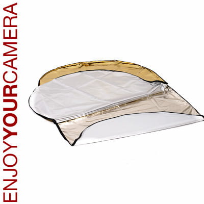 Falt-Reflektor Quenox 5-in-1 oval 110 x 170 cm Diffusor